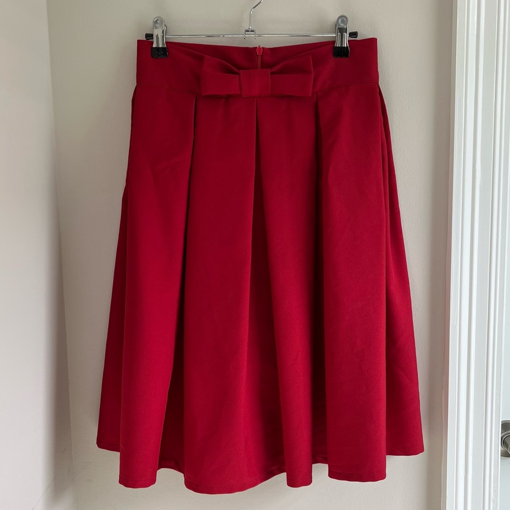 Red skirt